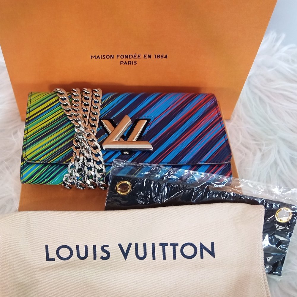 STUNNING Limited Edition LV Tropical Epi Twist Sarah Wallet Jewel Tones - Picture 2 of 16